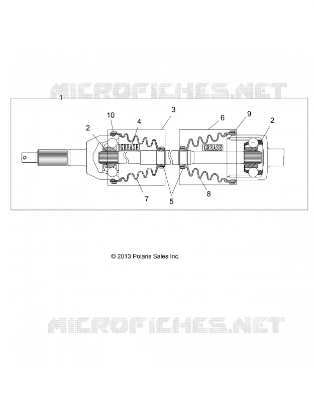 DRIVE TRAIN, REAR DRIVE SHAFT, 1333335