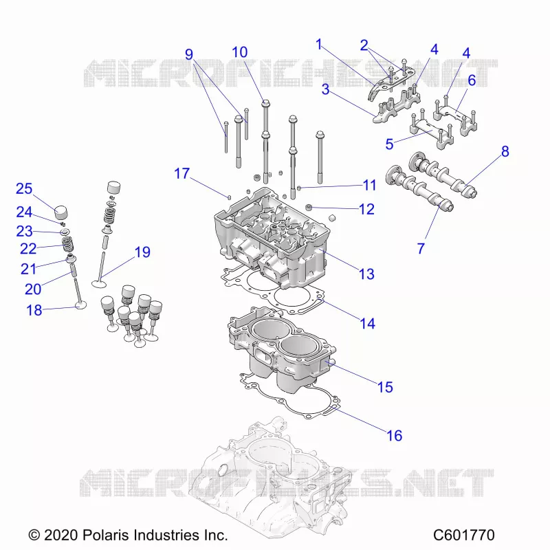 ENGINE, CYLINDER/CYLINDER HEAD ASM.