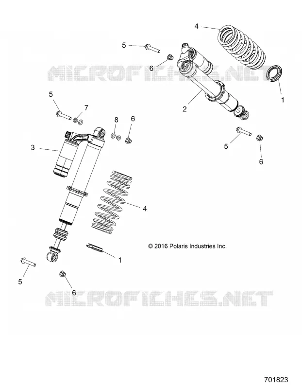 SUSPENSION, FRONT SHOCK MOUNTING