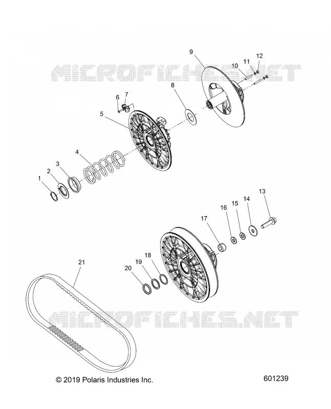 DRIVE TRAIN, CLUTCH, SECONDARY
