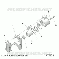 REAR BRAKE CALIPER