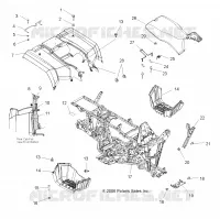 REAR CAB, SEAT AND FRAME