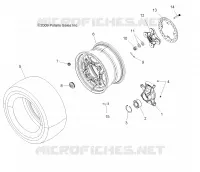 WHEELS, REAR AND HUB