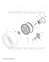 WHEELS, REAR AND HUB
