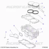 CYLINDER AND PISTON