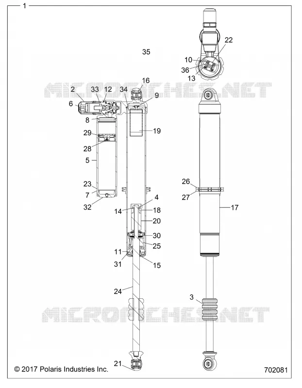 REAR SUSPENSION SHOCK (TO 2/12/2018)