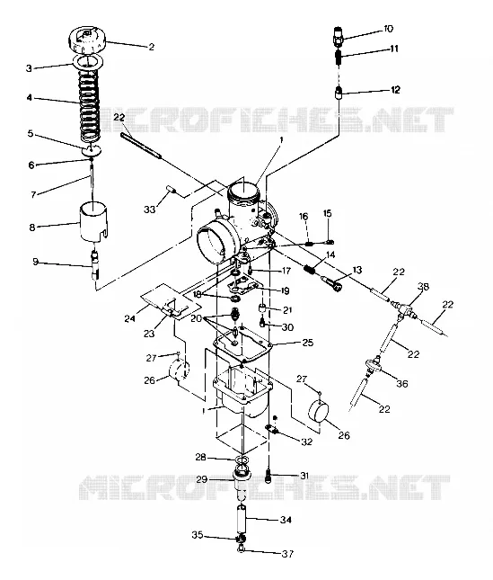 CARBURETOR   650 DEALERS MUST VERIFY JETTING    CARBURETOR NUMBER (4916801680031A)