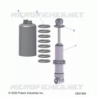SUSPENSION, FRONT SHOCK TRACK (7045494)