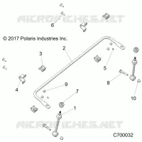 SUSPENSION, FRONT STABILIZER BAR
