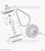 DRIVE TRAIN, SECONDARY CLUTCH