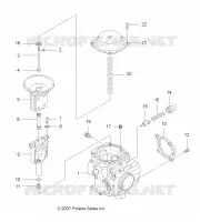ENGINE, CARBURETOR, UPPER