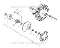 DRIVEN CLUTCH ASSEMBLY SPORTSMAN 4X4 W958040 (4930403040C002)