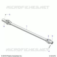 DRIVE TRAIN, PROP SHAFT, FRONT