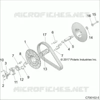 DRIVE TRAIN, SECONDARY CLUTCH