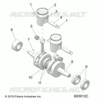 ENGINE, PISTON AND CRANKSHAFT