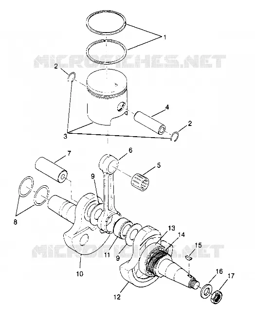 CRANKSHAFT AND PISTON