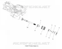 DRIVE TRAIN, MAIN GEARCASE OUTPUT SHAFT