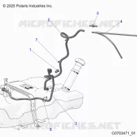 FUEL SYSTEM, LINES, STD.