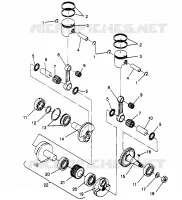 PISTON   CRANKSHAFT WIDETRAK GT 0962061 AND EUROPEAN WIDETRAK GT E962061 (4931623162C009)