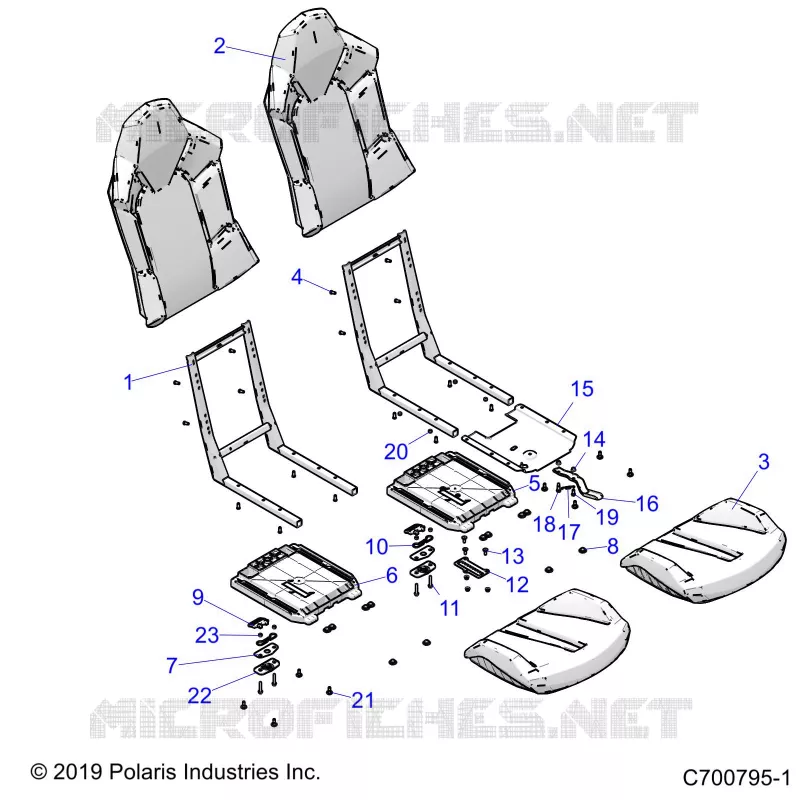 SEAT ASM. AND SLIDER