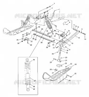 FRONT SUSPENSION AND SKI