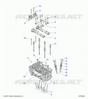 ENGINE, CYLINDER HEAD AND VALVES
