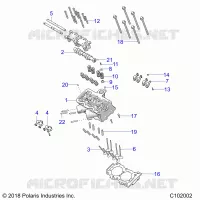 ENGINE, CYLINDER HEAD, CAM AND VALVES