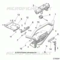 FRONT BUMPER, W/WINCH