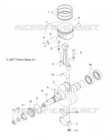 ENGINE, CRANKSHAFT AND PISTON