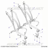 SEAT BELT MOUNTING 6 POINT