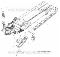CHASSIS, CLUTCH GUARD AND FOOTRESTS