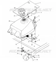 FUEL TANK ASSEMBLY SPORTSMAN 4X4 W958040 (4930403040A013)