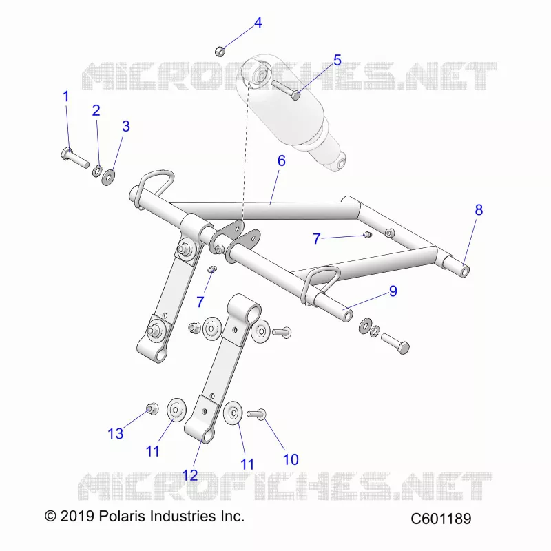 SUSPENSION, FRONT TORQUE ARM