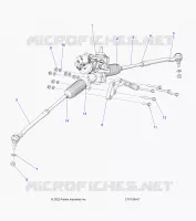 STEERING GEAR BOX W/EPS AND RELATED