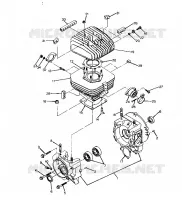 CRANKCASE AND CYLINDER  250 4X4