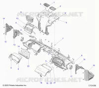 DASHBOARD, UPPER AND A-PILLERS