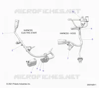 ELECTRICAL, WIRE HARNESS, HOOD, ELEC. START