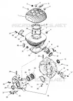 CRANKCASE AND CYLINDER XPLORER 300 W969130 (4935903590C013)