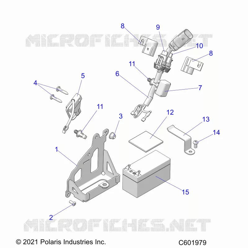 ELECTRICAL, BATTERY, MANUAL START POWER UP COMPONENTS