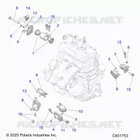 ENGINE, MOUNTING & LONG BLOCK