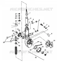 FRONT STRUT    XPLORER 400L W98CC38C (4945414541B004)