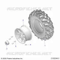 WHEELS, FRONT TIRE