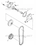 WATER PUMP 500 0972764, EUROPEAN 500 E972764, 500 SKS 0972564, EUROPEAN 500 (4938393839D002)