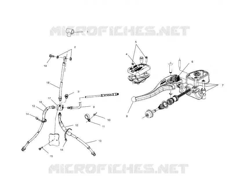 CONTROLS-MASTER CYLINDER/BRAKE LINE