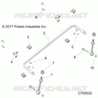 SUSPENSION, FRONT STABILIZER BAR- R21RRK99A9/AP/AW/B9/BP/BW (C700032)