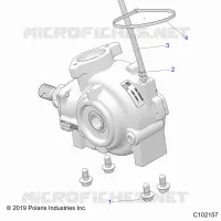 DRIVE TRAIN, FRONT GEARCASE, MOUNTING