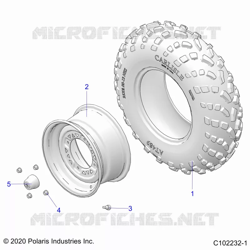 WHEELS, FRONT TIRE