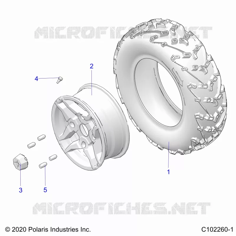 WHEELS, FRONT TIRE