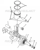 CRANKSHAFT AND PISTON TRAIL BOSS