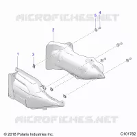 BODY, EXHAUST COVER SHIELD